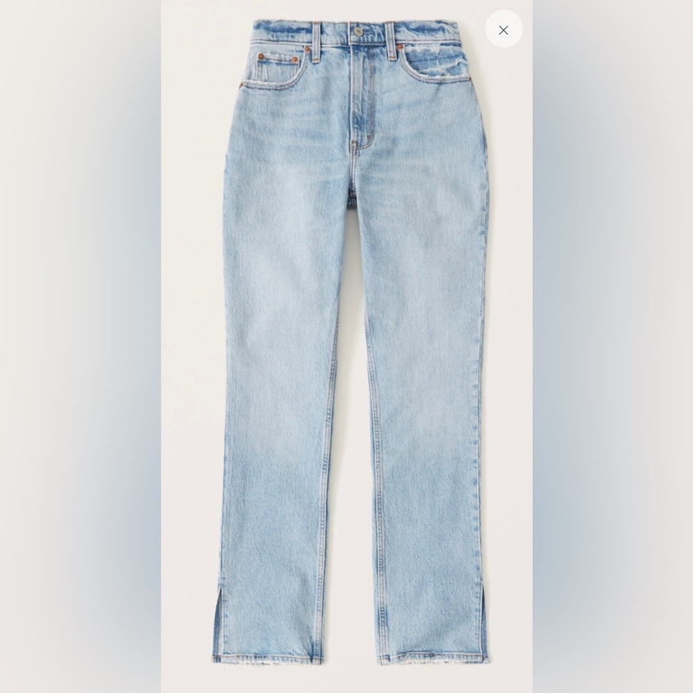Abercrombie & Fitch Curve Love The 90s Straight Ultra High Rise Jeans Size 26